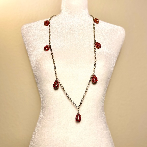 Liz Claiborne Necklace Two-tone Coral color - Picture 6 of 11